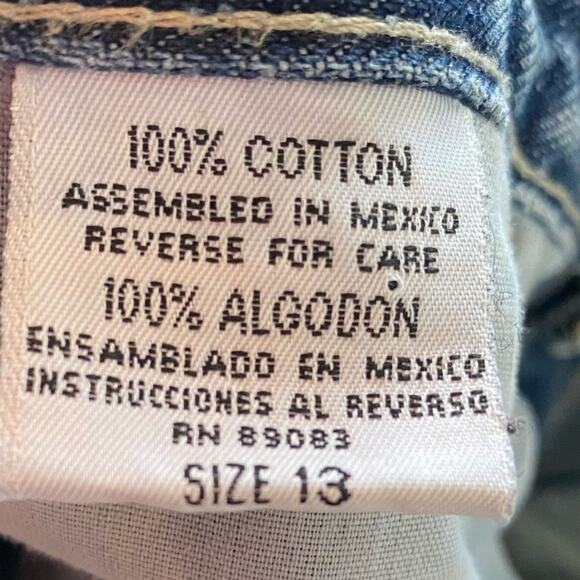 Vintage 90s Y2K L.E.I. Jean Capris Size 13 - Picture 6 of 7